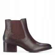 Wittchen Brązowe Buty damskie Botki Sztyblety 36 Skóra licowa 