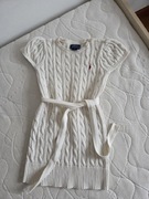 Sukienka swetrowa Ralph Lauren warkocz 