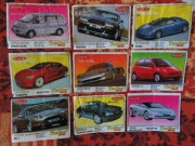 9 Obrazków z gumy Turbo z serii super od numeru 401-470 .