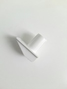 Przelotka paska 14mm - biały do rolet zewnętrznych ze szczotką i rolką