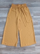 Musztardowe spodnie kuloty NUTMEG – rozmiar 36 (S/8)