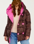 Kurtka zimowa NAOKO alaska pink panter dwustronna wypada na wieksza