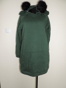 Bluza kapturem w kolorze czerni XS/S ciepła z pomp