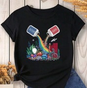 Koszulka Autyzm ADHD czarna damska t-shirt neroatypowi