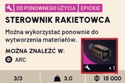 item ROCKETEER DRIVER / przedmiot STEROWNIK RAKIETOWCA Arc Raiders