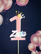 Personalizowany Topper dekoracja na tort urodziny 