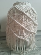 Lampion słoik makrama