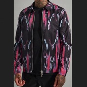 NEON printed L/XL streetwear koszulowa kurtka boxy koszula hip hop vintage