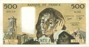 Francja, 500 Franków 6.07.1989r