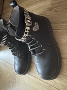 Botki półbuty kozaki dziewczęce skórzane Chicco czarne 33