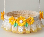 Tradycyjny koszyk, koszyczek wielkanocny + serwetka 