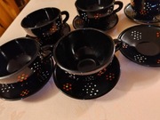 Filiżanki  ze spodkami do kawy, herbaty PRL