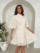 Sukienka ażurowa koronkowa boho L