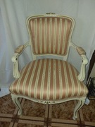 Fotel krzesło ludwikowskie drewno