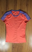 T-shirt Adidas r. XS pomarańczowy sportowe damski kr rękaw 