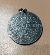 Medal Bawaria - Ludwik III i Maria Teresa - złote gody 1918