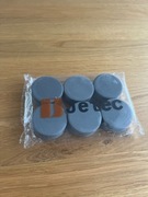 Magnetyczne obciążniki do zasłony prysznicowej – 6 szt. szare