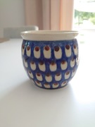 Bolesławiec ręcznie malowany sygnowany wazon/dzbanek PRL początek lat 80