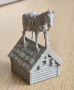 Wiedźmin Stary Świat figurka Płotka na dachu - Zagubiony wierzchowiec