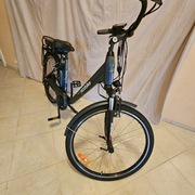 rower Ecobike traffic, navy blue, 26",16", bateria, ładowarka, przebieg142