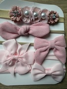 Różowe bezuciskowe opaski dla dziewczynki