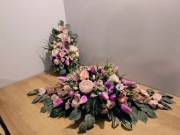 Stroik na grób, kompozycja na cmentarz, wiązanka z wazonem , zestaw M14k