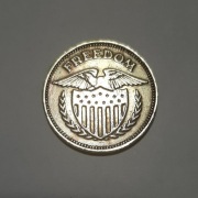 Żeton token salon gier HH Freedom Eagle No Cash Value lata 80 USA 