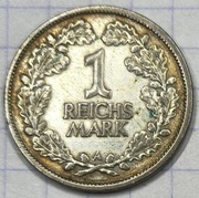 #2870 Niemcy - Weimar 1 reichsmarka 1925 A srebro  