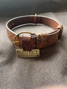 Obroża dla psa z leśną sceną, wraz z adresatką