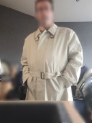 Męski płaszcz przeciwdeszczowy C&A Canda pełnej długości pasek guziki