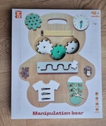 NOWA Drewniana tablica manipulacyjna Miś (Wooden Blocks)