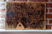Ręcznie Robiona Tablica Ouija Drewniana Gotycka – Wyjątkowe Rękodzieło