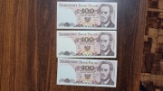 banknot 100zł prl - 3 sztuki