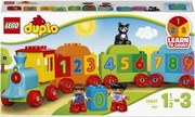 LEGO DUPLO Pociąg z cyferkami 10847 NAUKA LICZENIA KLOCKI EDUKACYJNE