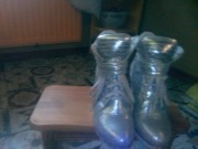 Snikersy damskie srebrne