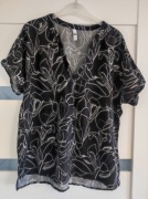 Takko fashion everme fajna bluzka czarna wiskoza 40