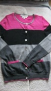 Sweter kardigan damski Clements Ribeiro 100% merino roz M/.L j.nowy