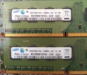 Samsung 2x 2GB PC3-10600U DDR3 1333MHz Pamięć RAM