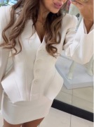 Komplet emo śmietanka 