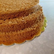 Czekoladowy biszkopt na tort - pokrojony spód z czekoladą premium śr. 22 cm