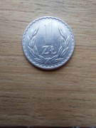 Polska 1 zł 1976 bez znaku mennicy; stan I/-I