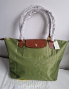 Oliwka/ khaki/ wojskowa zieleń NOWA torebka LONGCHAMP roz L