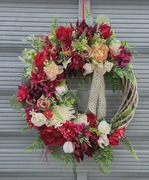 Wianek na drzwi dekoracja ozdoba prezent wielkanoc wiosna dekoracja