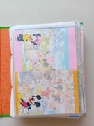 Segregator z karteczkami notesowymi Disney z lat 90 i innymi