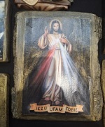 Obraz w Drewnie Jezus Miłosierny T.     