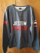 Bluza kibica z wykonanymi napisami: "JESTEM KUBICEM" /" FORZA ROBERT"