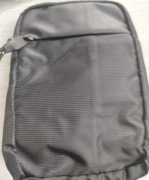 saszetka męska sportowa na telefon z portfelem czarna długi pasek.