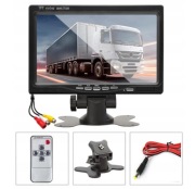 MONITOR WYŚWIETLACZ 7'' LCD TFT DO KAMERY COFANIA SAMOCHODOWEJ REGULOWANY