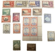 BERMUDY 1935-36 Kolekcja: Srebrny Jubileusz + Jerzy V KGV. Czworoblok