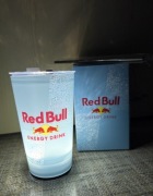 Kubek Red Bull niebieski, świecący